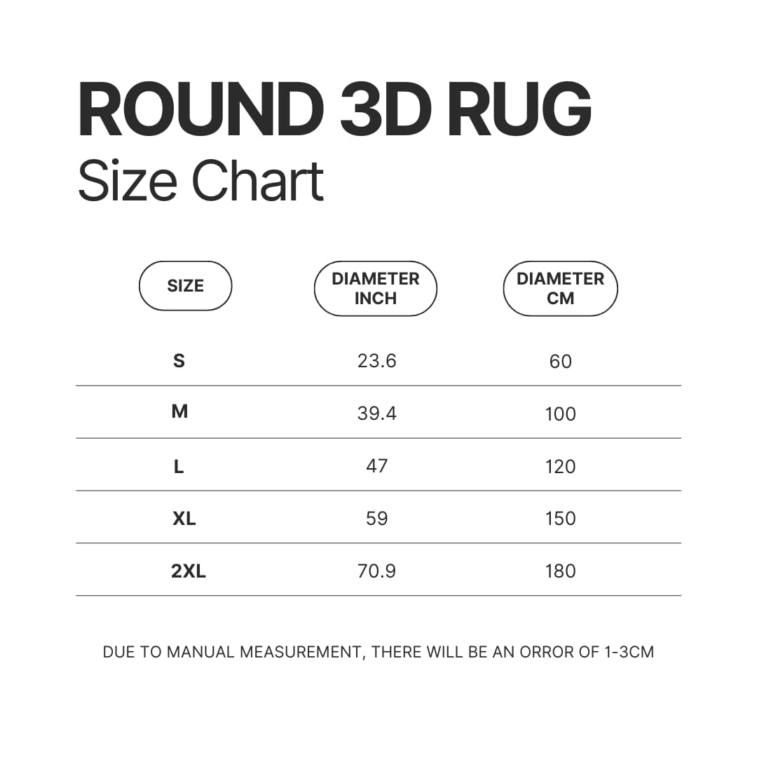 Roung Rug Size Chart 1 - Zelda UK Shop