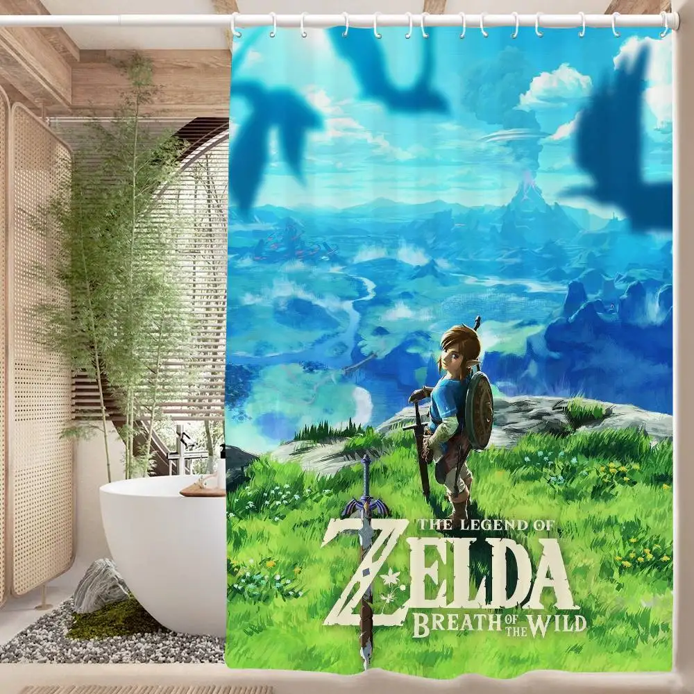 Zelda Bathroom Decor Shower Curtain