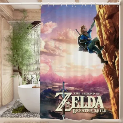 Zelda Minimalist Shower Curtain