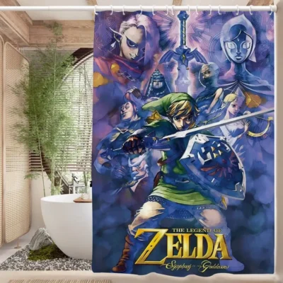 Zelda Soft Fabric Shower Curtain