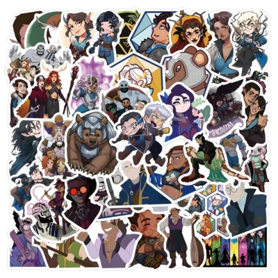 10/30/50/110pcs Cartoon The Legend of Vox Machina Stickers Funny Anime Sticker