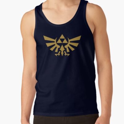 The Legend Of Zelda Hyrule Gold Tricolor Shield Tank Top