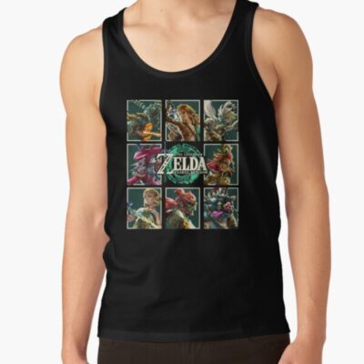 The Legend Of Zelda Tears Of The Kingdom Character Box Up Tank Top