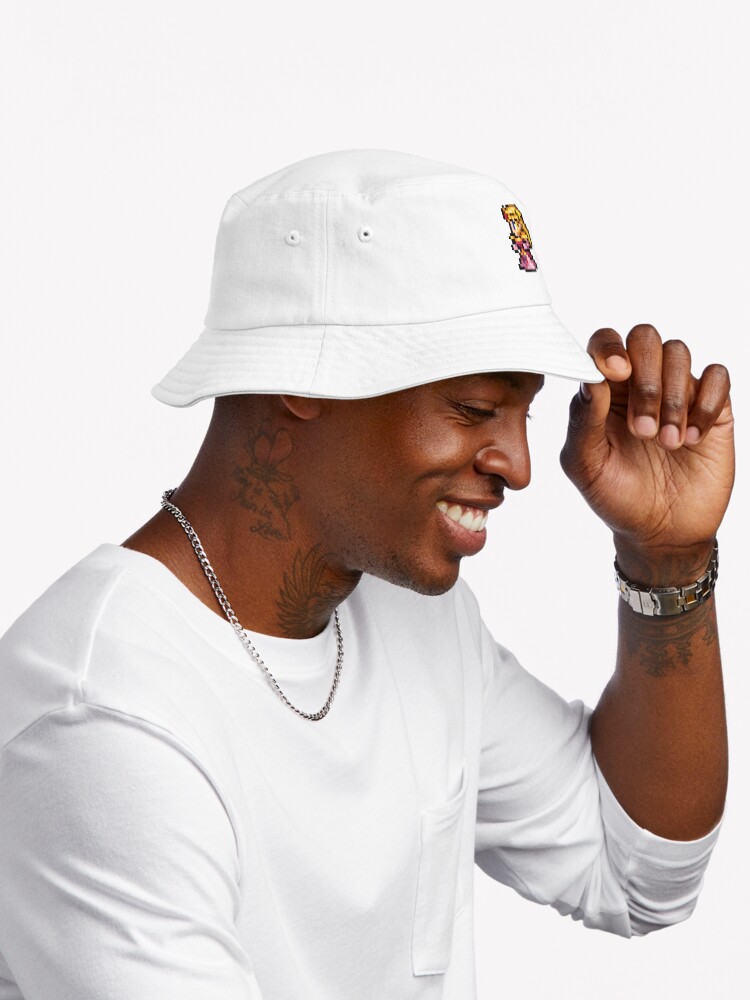 Princess Zelda Ocarina Of Time Pixel Art Bucket Hat - Image 3