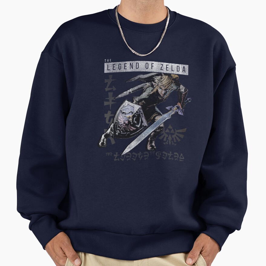 Nintendo Zelda Link Character Profile Intro Sweatshirt - Image 5