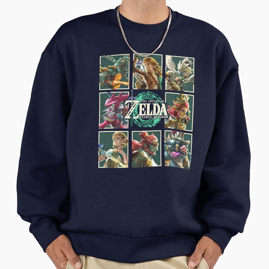 The Legend Of Zelda Tears Of The Kingdom Character Box Up Sweatshirt - Image 5