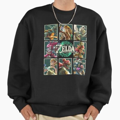 The Legend Of Zelda Tears Of The Kingdom Character Box Up Sweatshirt