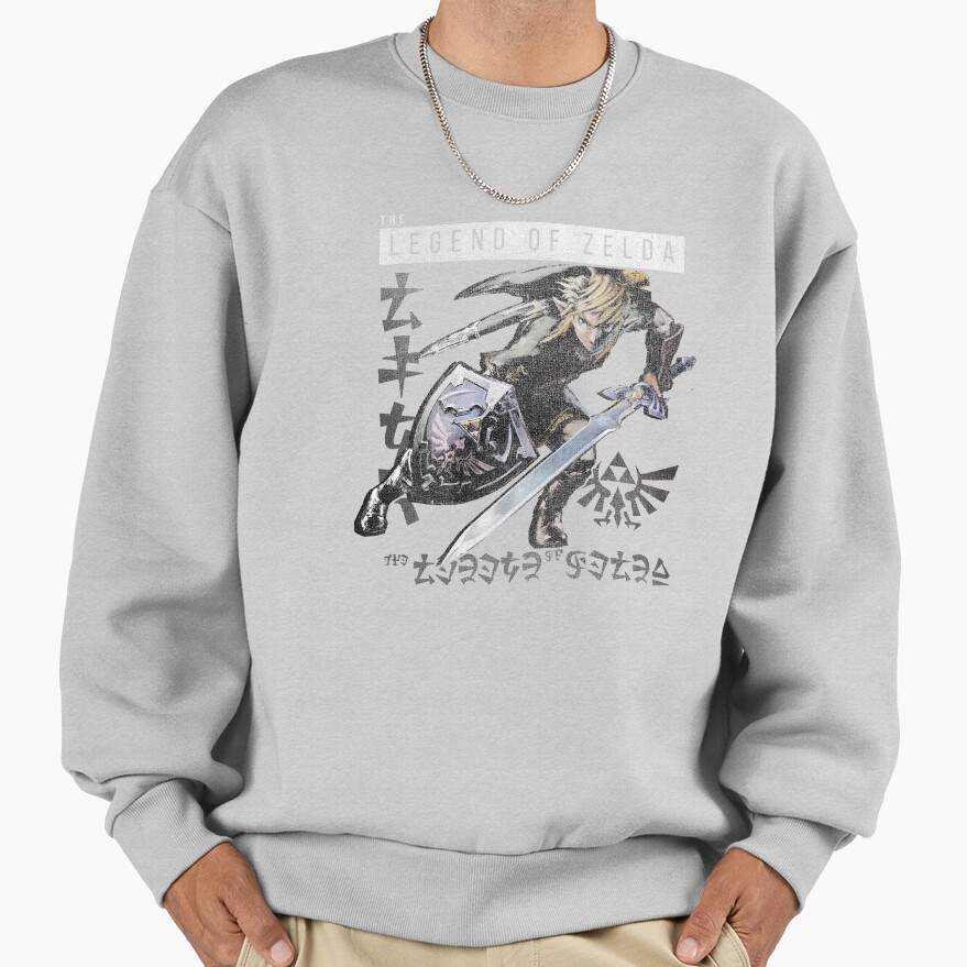 Nintendo Zelda Link Character Profile Intro Sweatshirt - Image 4