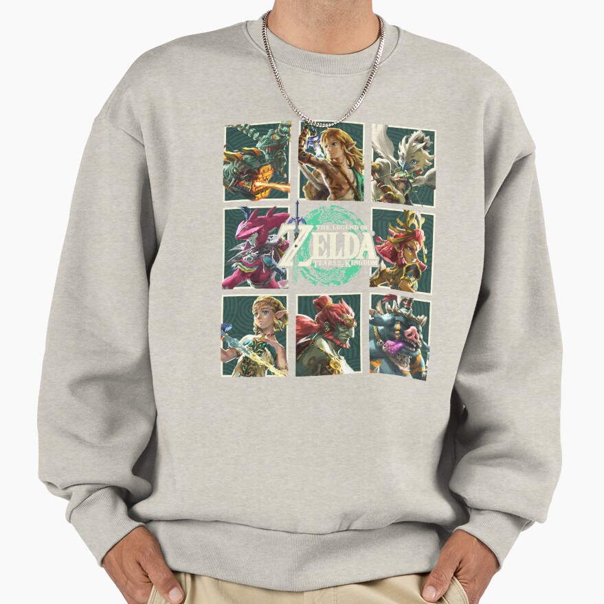 The Legend Of Zelda Tears Of The Kingdom Character Box Up Sweatshirt - Image 3