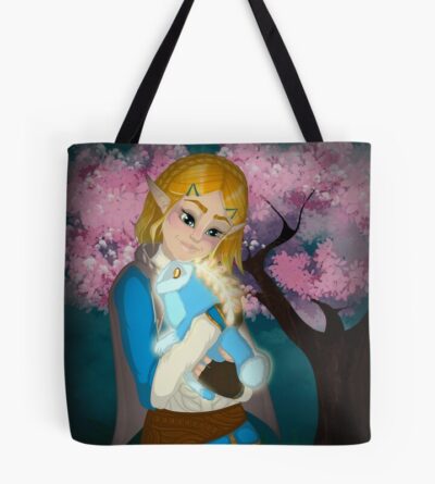Zelda Cuddling A Blupee Tote Bag