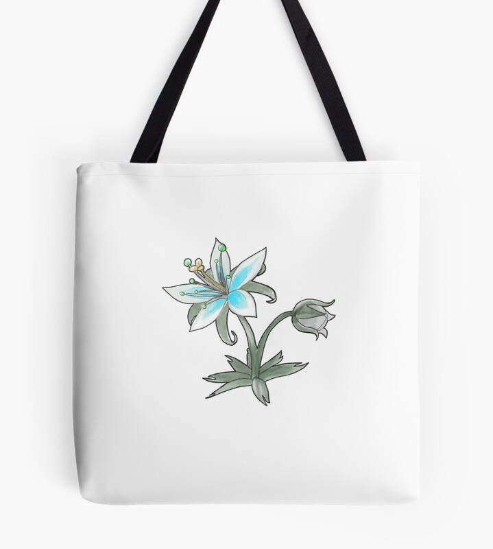 The Silent Princess Flower Tote Bag