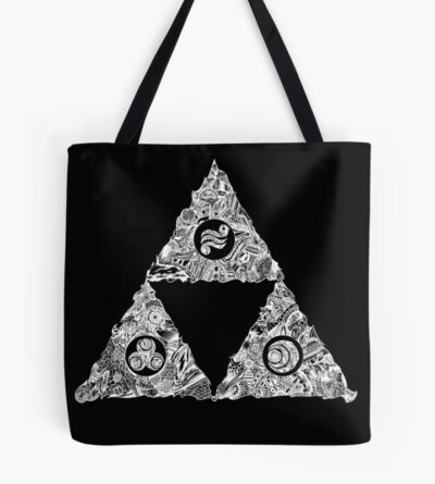 Triforce Of Enigma White Tote Bag